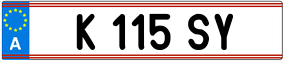 Trailer License Plate